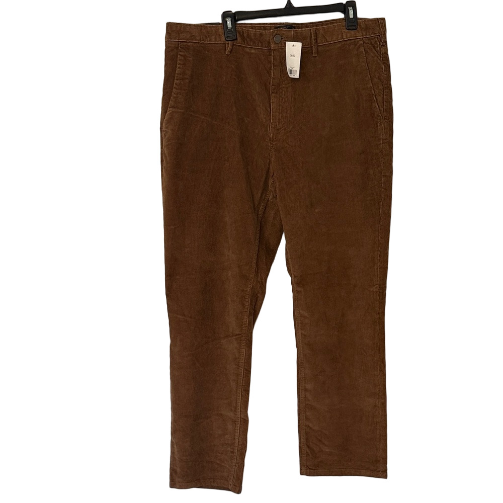 NWT Banana Republic Aiden Cord Slim Fit 38x32 Brown Corduroy Pants